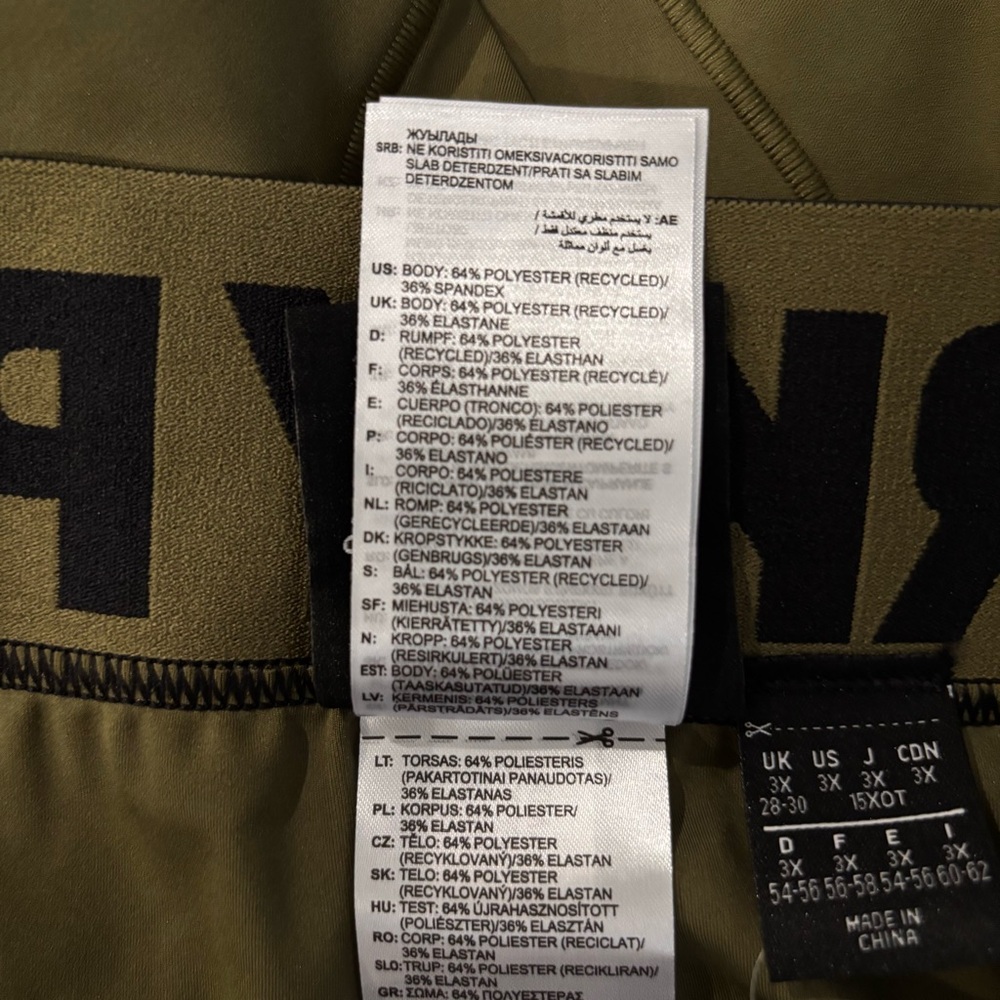 NWT Adidas IVY PARK Peloton Cycling Shorts 3X Focus Olive/Black - Picture 10 of 10